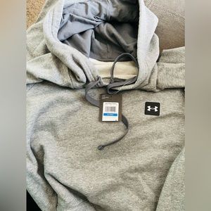 UA gray fleece hoodie XL